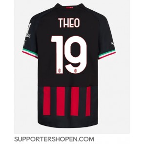 AC Milan Theo Hernandez #19 Hemma Matchtröja 2022-23 Kortärmad